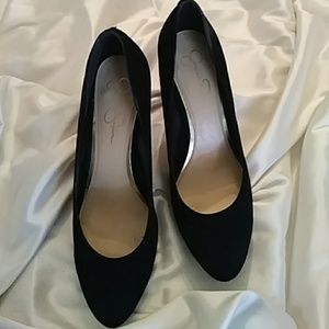 Jessica Simpson Black Suede Pump